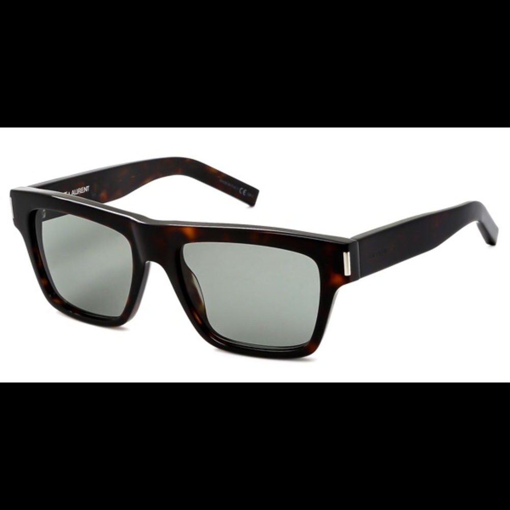 SAINT LAURENT BOLD 5 SUNGLASSES IN DARK HAVANA